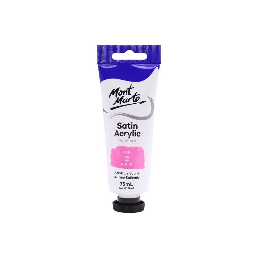 Mont Marte Satin Acrylic Paint - Pink