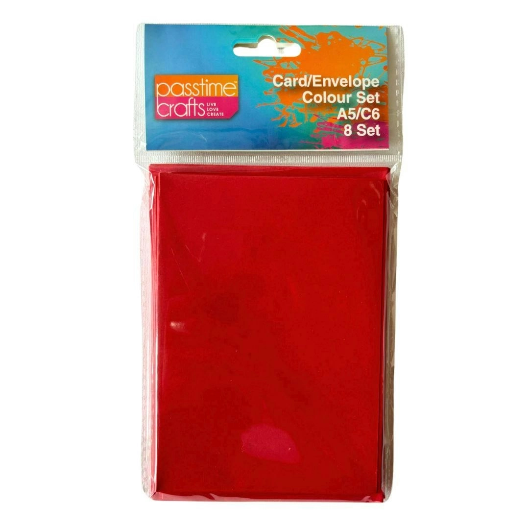 Card & Envelope Set - Red