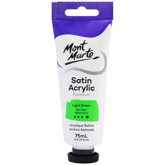 Mont Marte Satin Acrylic Paint - Light Green