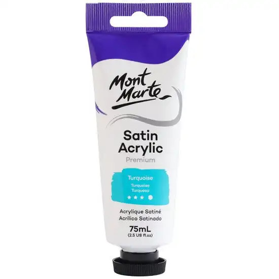 Mont Marte Satin Acrylic Paint - Turquoise