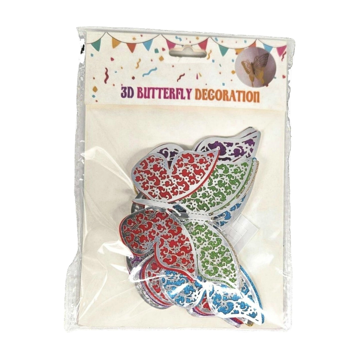 3D Butterfly Craft Sticker