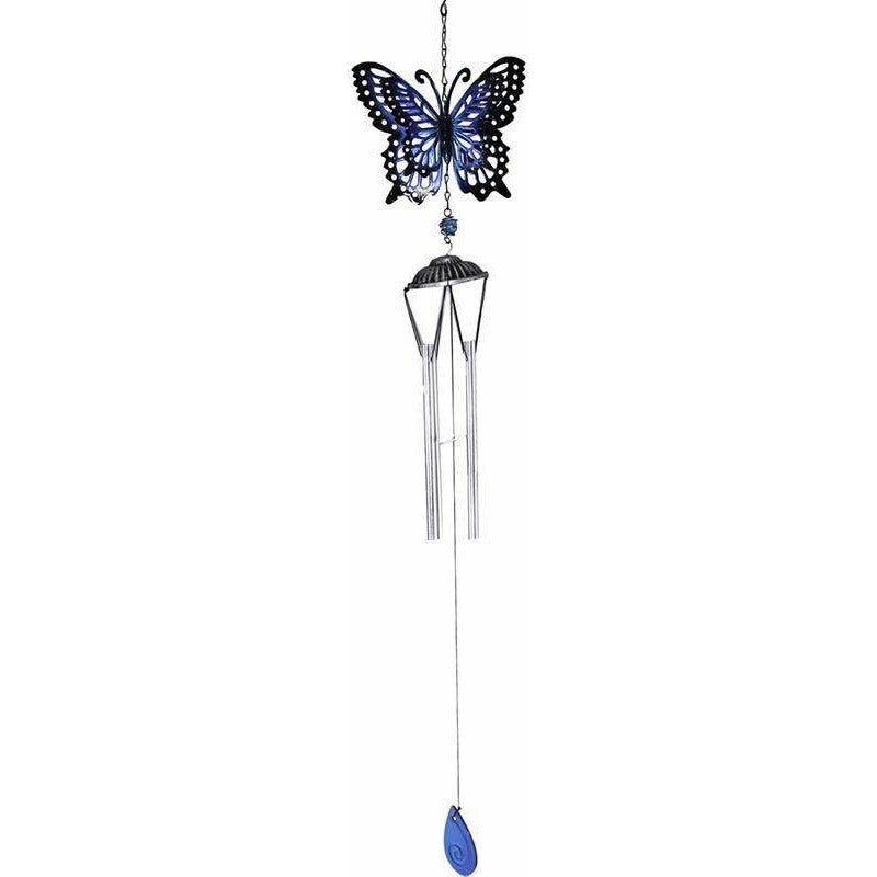 Metal Wind Chime - Blue Butterfly