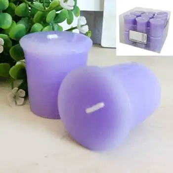 Purple Votive Scented Candle - Lilac & Cotton Blossom