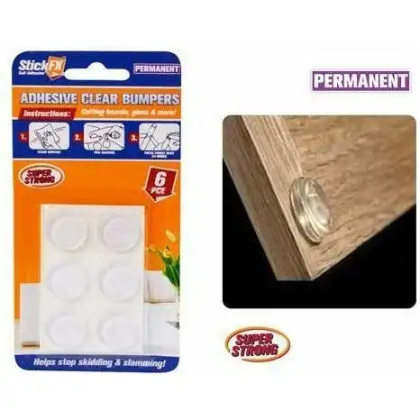 Bumpers Self Adhesive Permanent - Clear