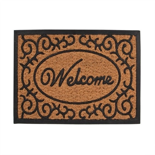 Welcome Door Mat - Coir & Rubber