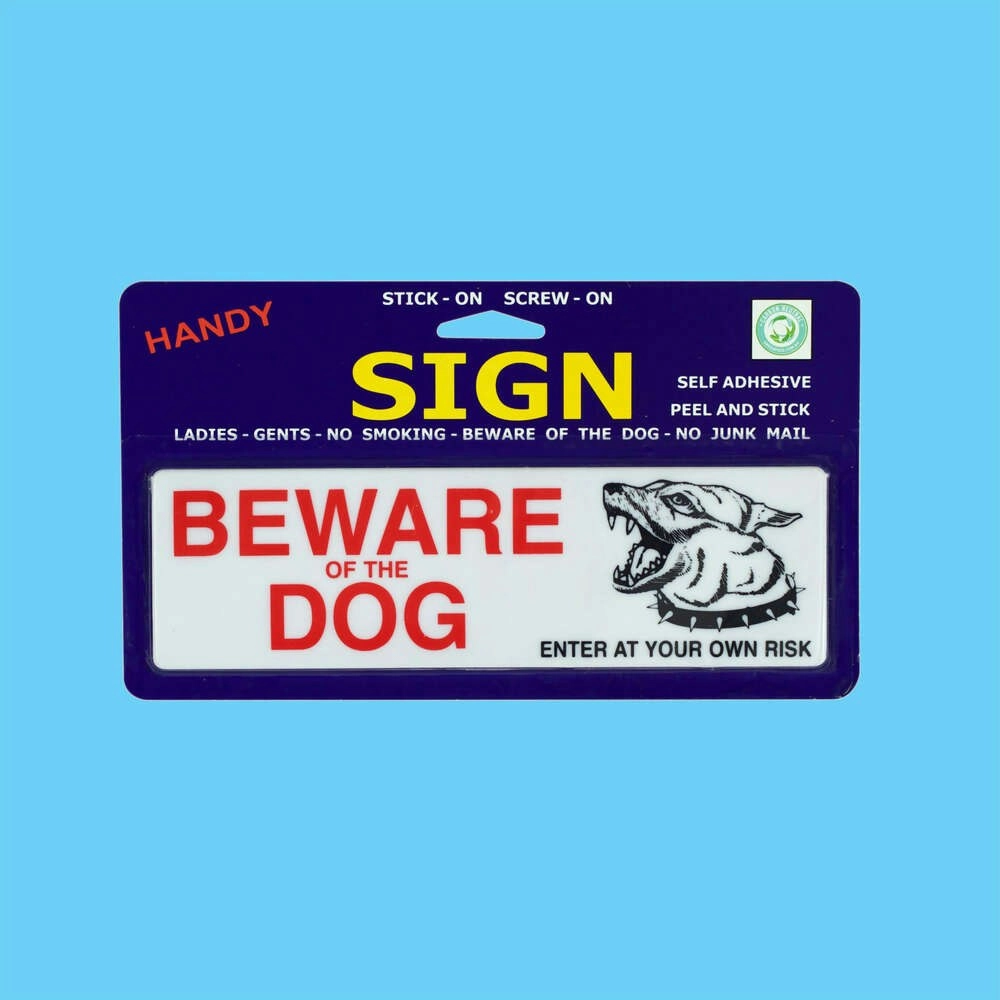 Sign Beware of The Dog - Medium