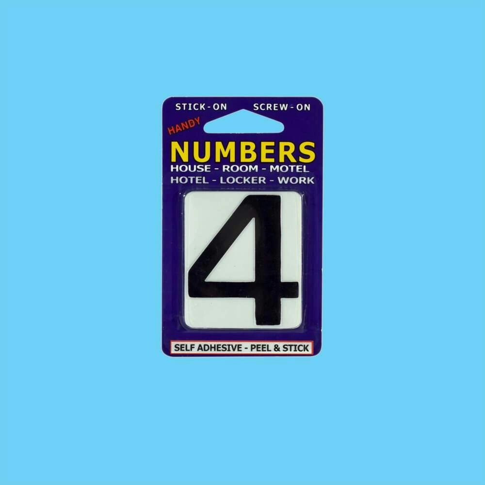 Numbers NO.4 White and Black