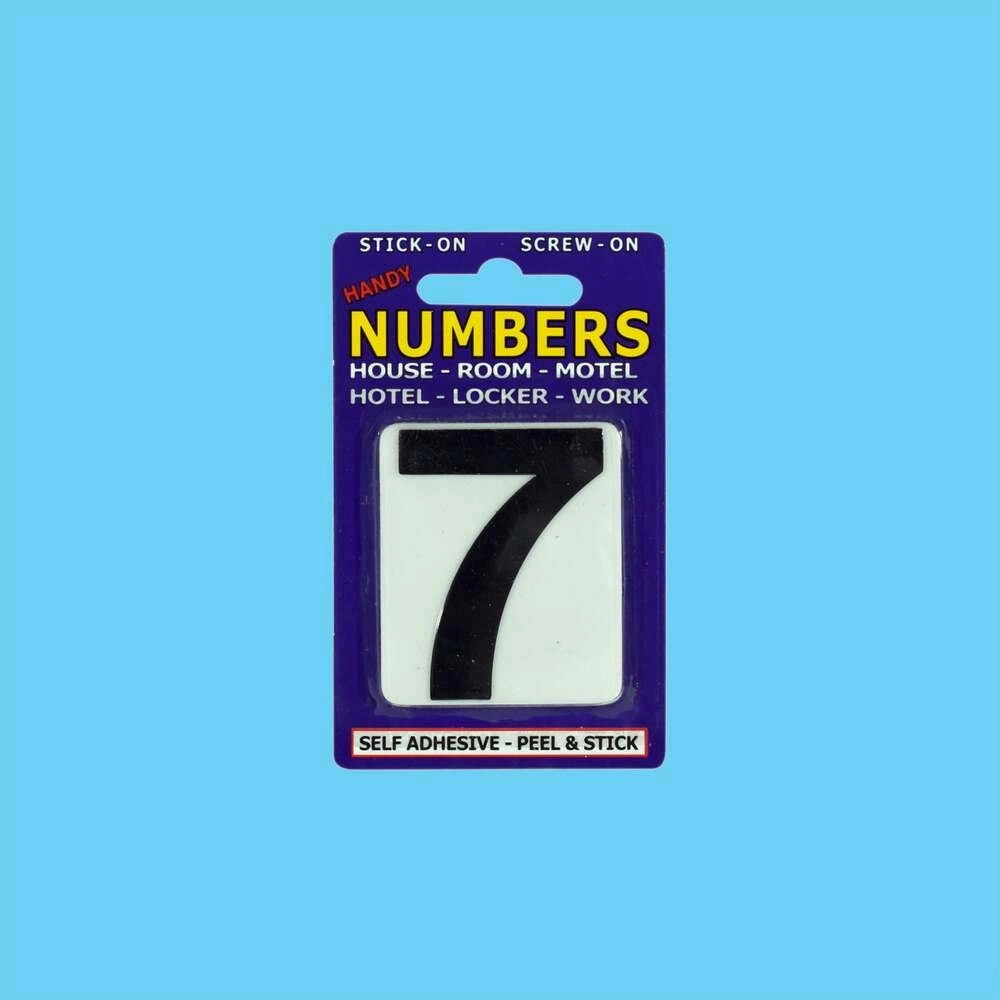 Numbers NO.7 White and Black