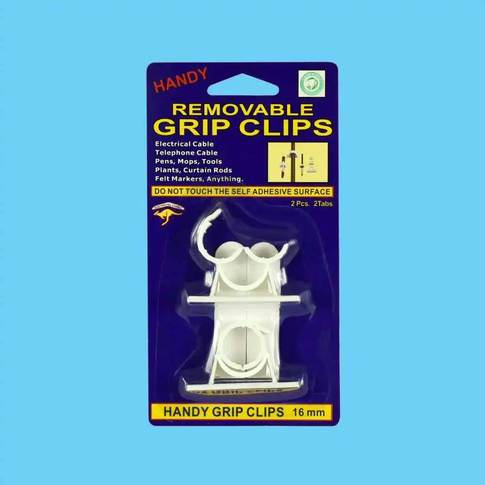 Medium Removable Grip Clips - White