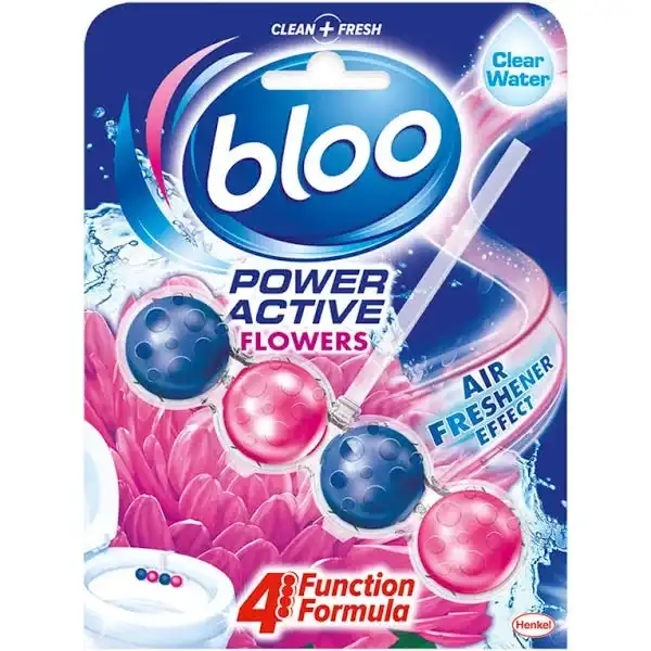 Bloo Power Active Toilet Rim Block - Flower