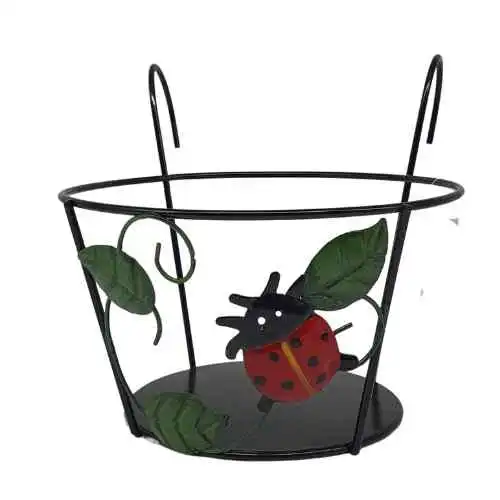 Metal Planter Holder Ladybird