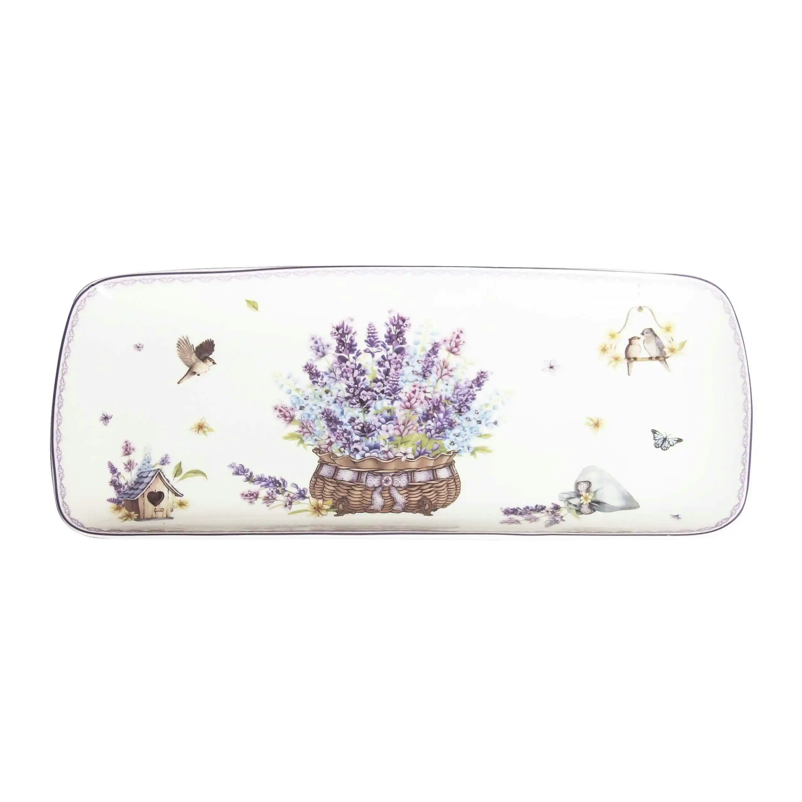 Vintage Lavender Fine Bone China - Serving Plate