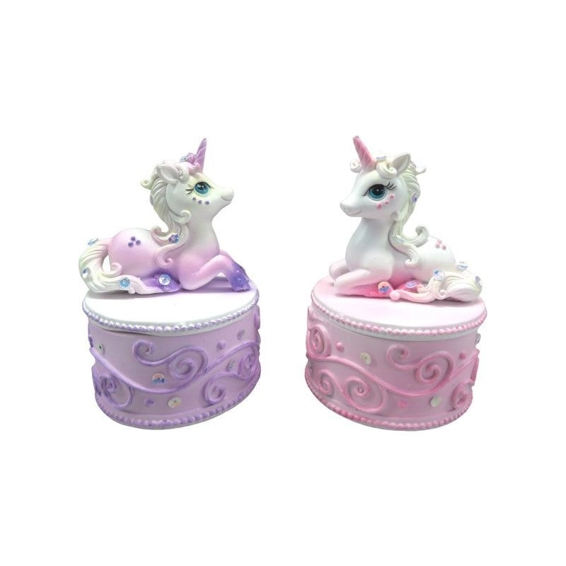 Jewelled Unicorn Pin Box