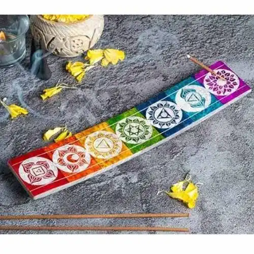 Soapstone - Chakras Incense Stick Holder