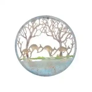 Kangaroo Coloured Metal - Wall Art