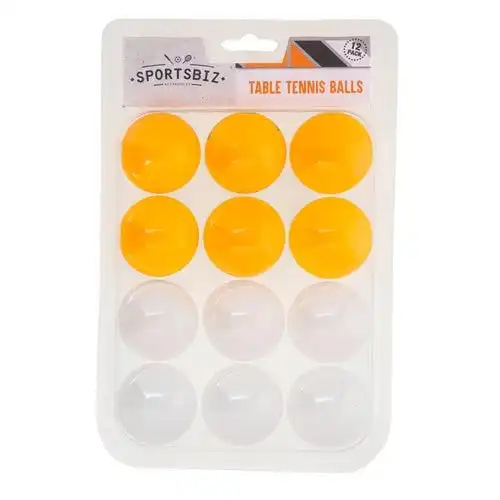 Table Tennis Balls - Orange & White