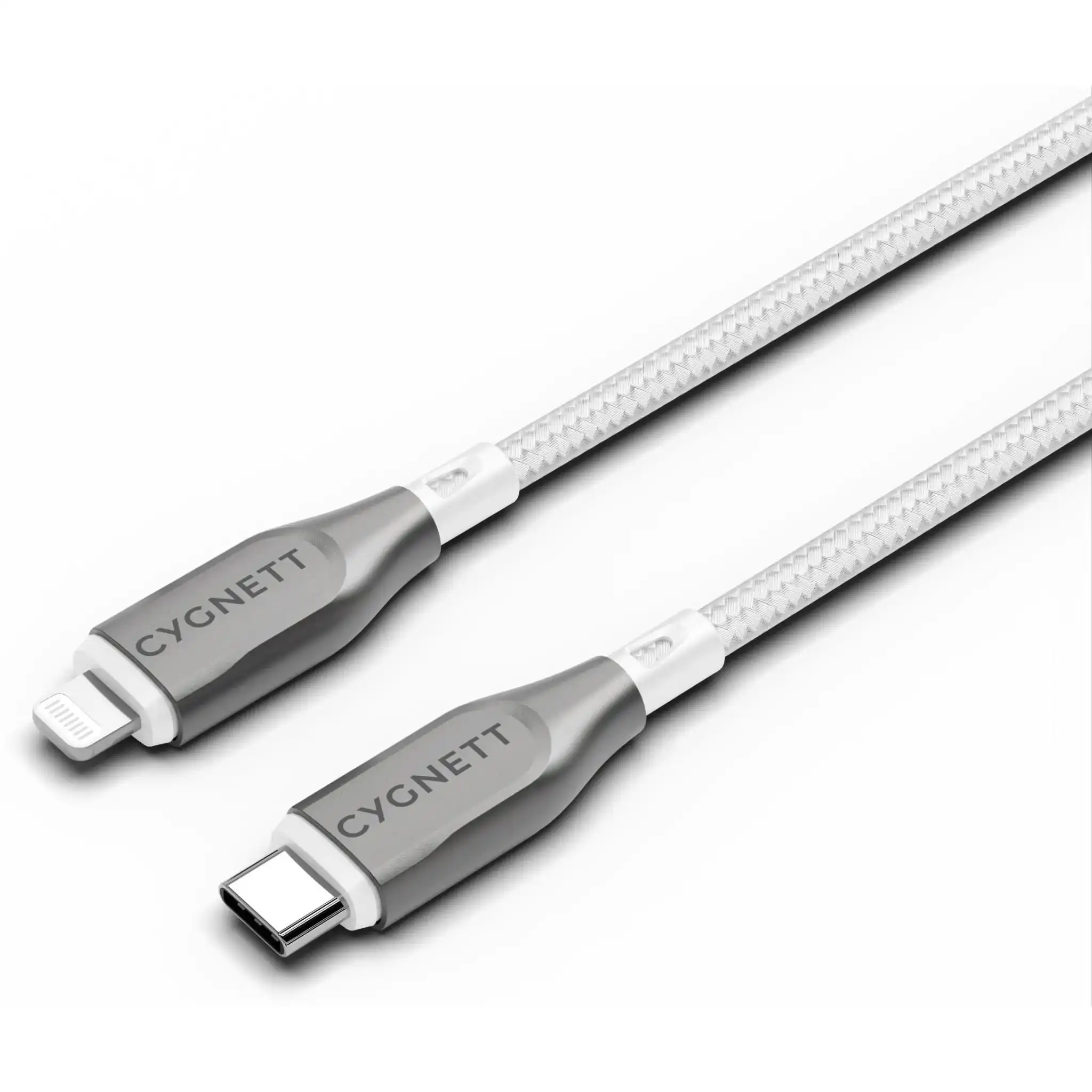 Cygnett Armoured Lightning To Usb-c Cable 2m - White