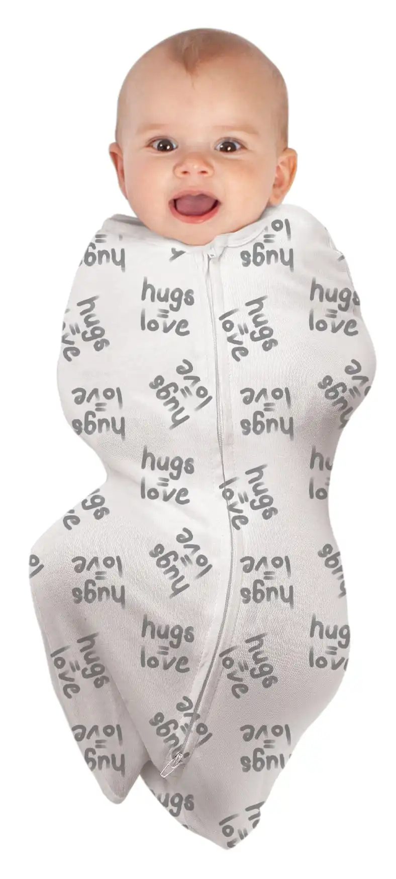 babystudio swaddlepouch cotton small (0-3m) - hugs equal love