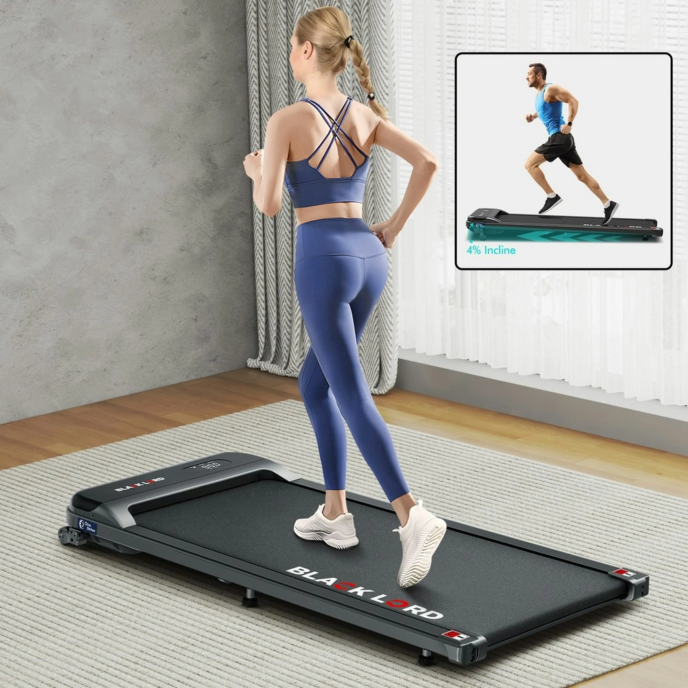 Black Lord Treadmill Electric Walking Pad Home Office Gym Fitness Incline MS2