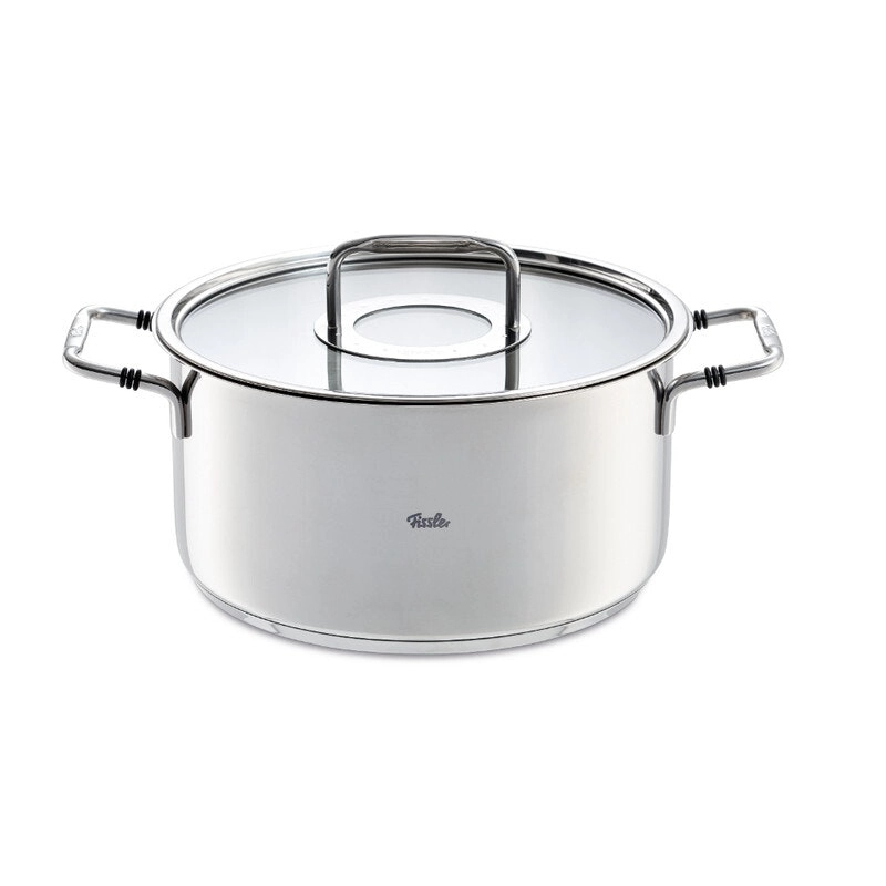 Fissler 24cm/5.7L Stew Pot with Glass Lid - Silver