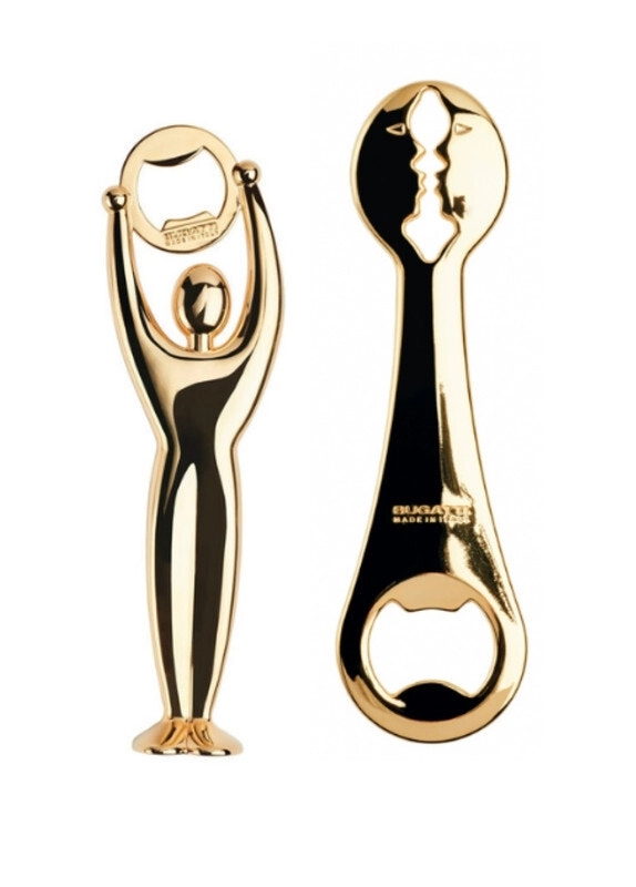 Bugatti Italy Kiss & Gym Bottle Opener Set - Gold