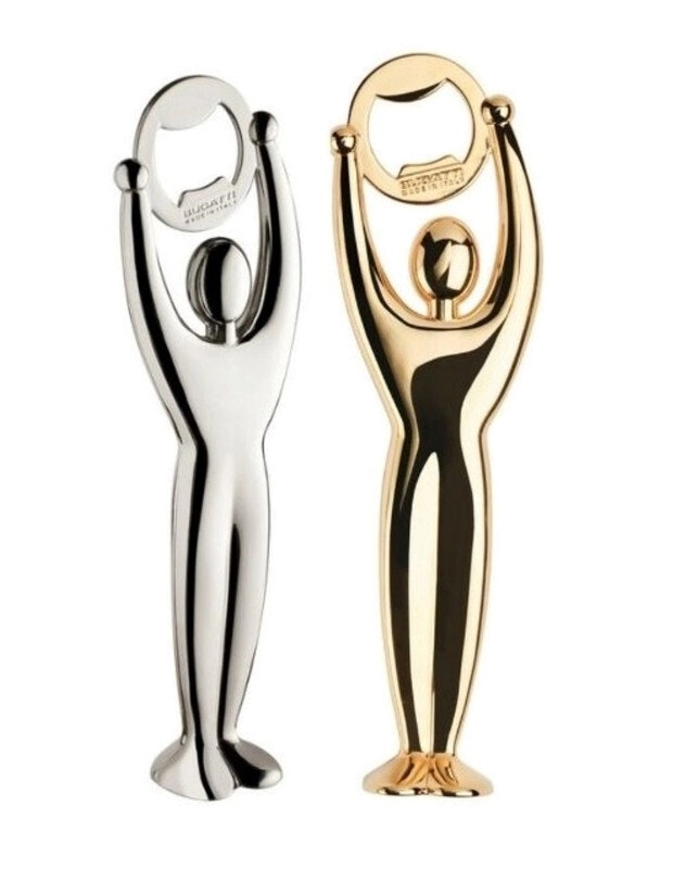 Bugatti Italy Gym Bottle Opener Set- Chrome & Gold