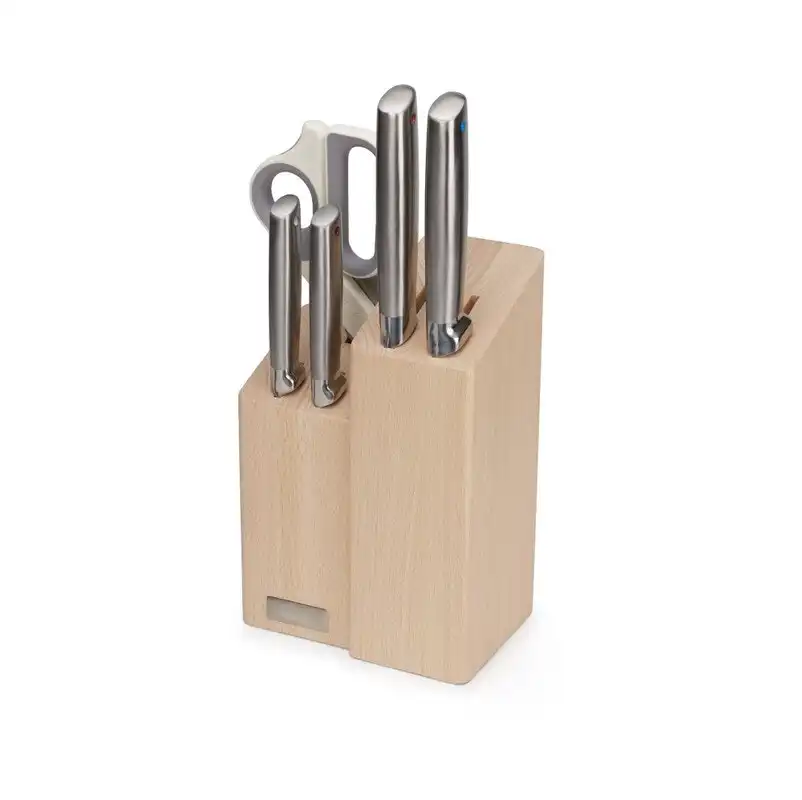 Joseph Joseph Elevate Fusion 5 Piece Knife Block - Silver