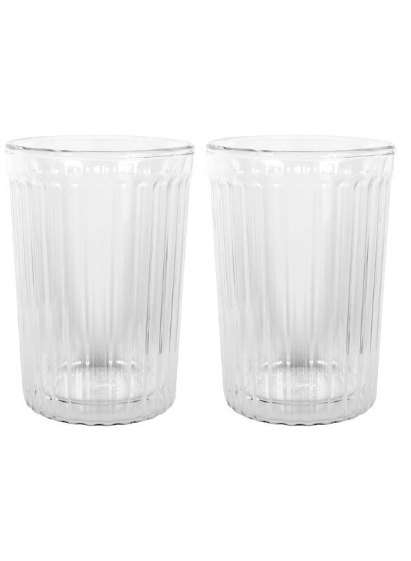 Avanti Rigato Double Wall 350ml Glass - Set of 6