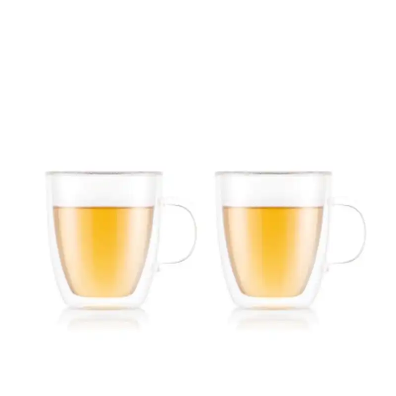 Bodum Bistro Double Wall 450ml Mug 2 Piece Set