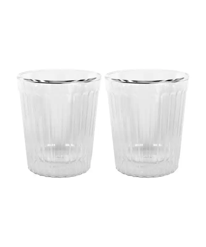 Avanti Rigato Double Wall Glass Set of 2 - 80ml