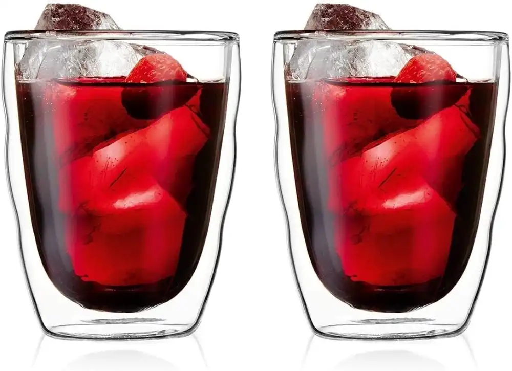 Bodum Pilatus Double Wall 350ml Medium Glass 2 Piece Set