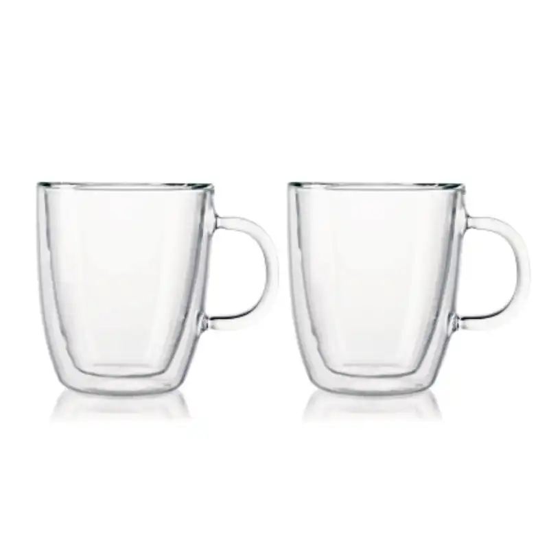 Bodum Bistro Double Wall 300ml Mug 2 Piece Set