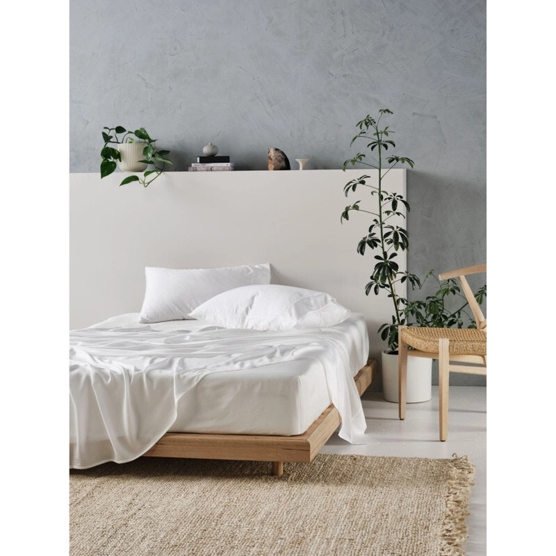 Linen House Tencel King Sheet Set - White