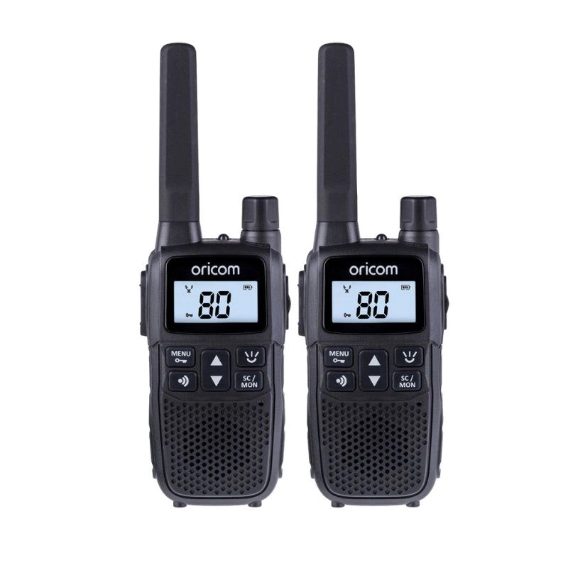 Oricom UHF2200 2 Watt Handheld UHF CB Radio Twin Pack