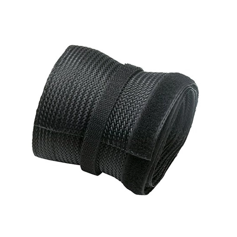 Brateck Flexible Cable Wrap With Hook And Loop Fastener - Dimensions: 1000x85mm (39.4"x3.3")  Black