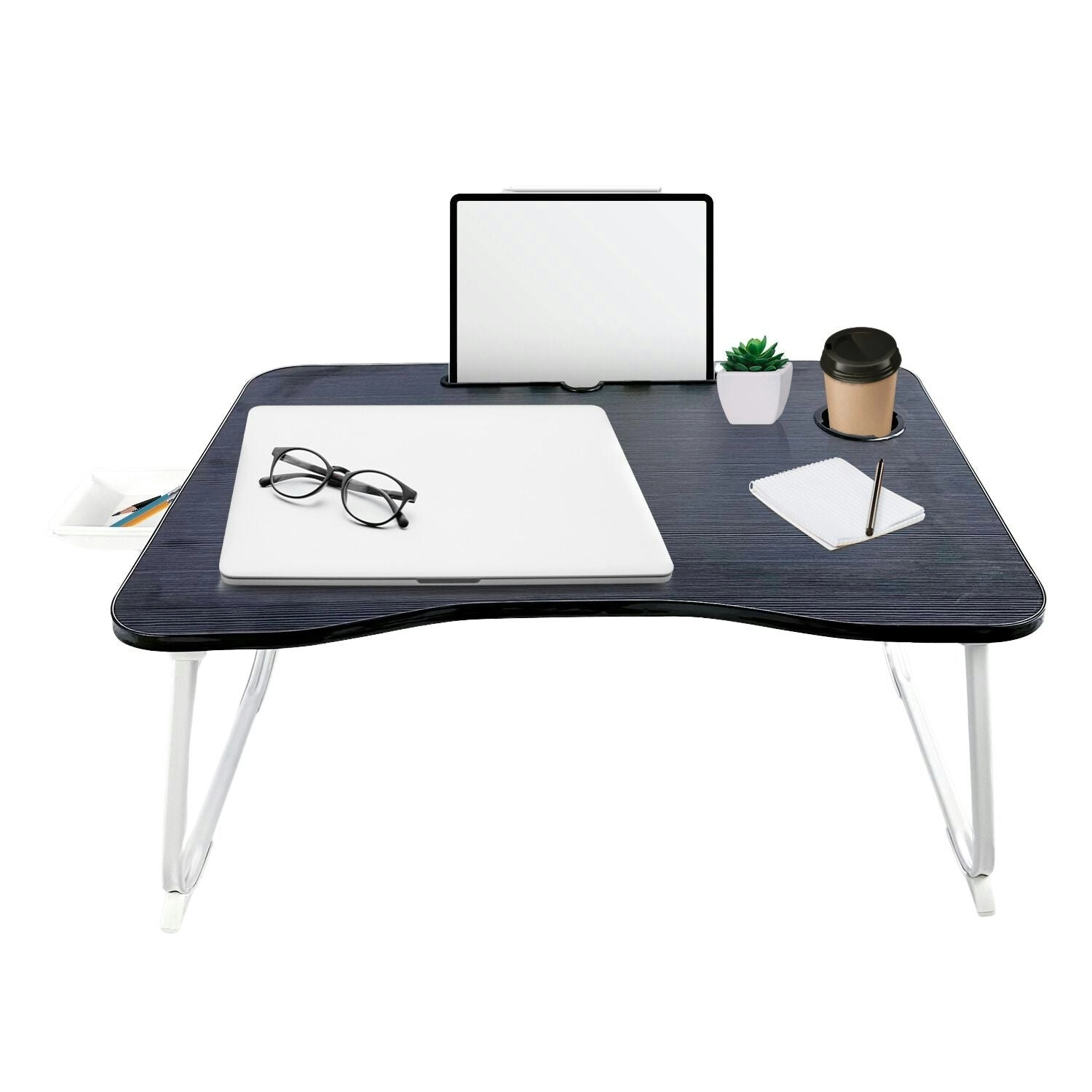 Ekkio Extra Large Multifunctional Portable Bed Tray Laptop Desk (Black) EK-BT-101-OEJ