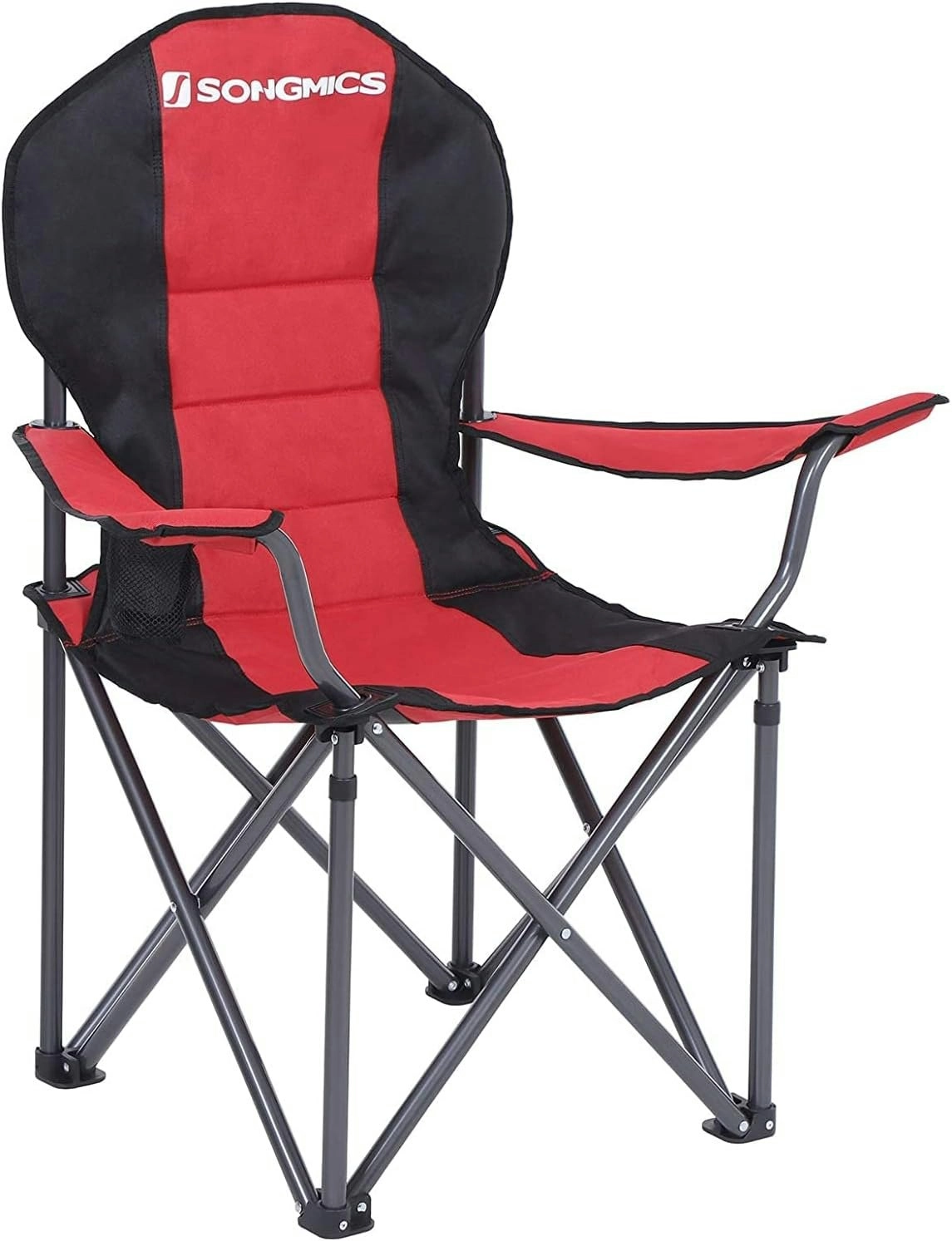 SONGMICS Beach Picnic Outdoor Fishing Portable Chairs Folding Camping Chair - Red