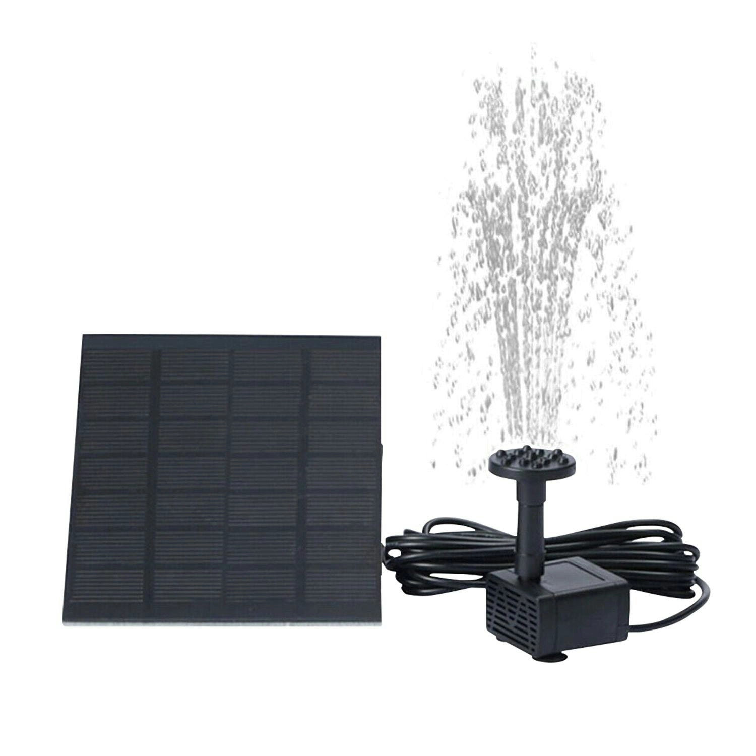 Noveden 1.5W Solar Water Fountain Pump with Panel for Outdoor Garden Bird Bath Pond