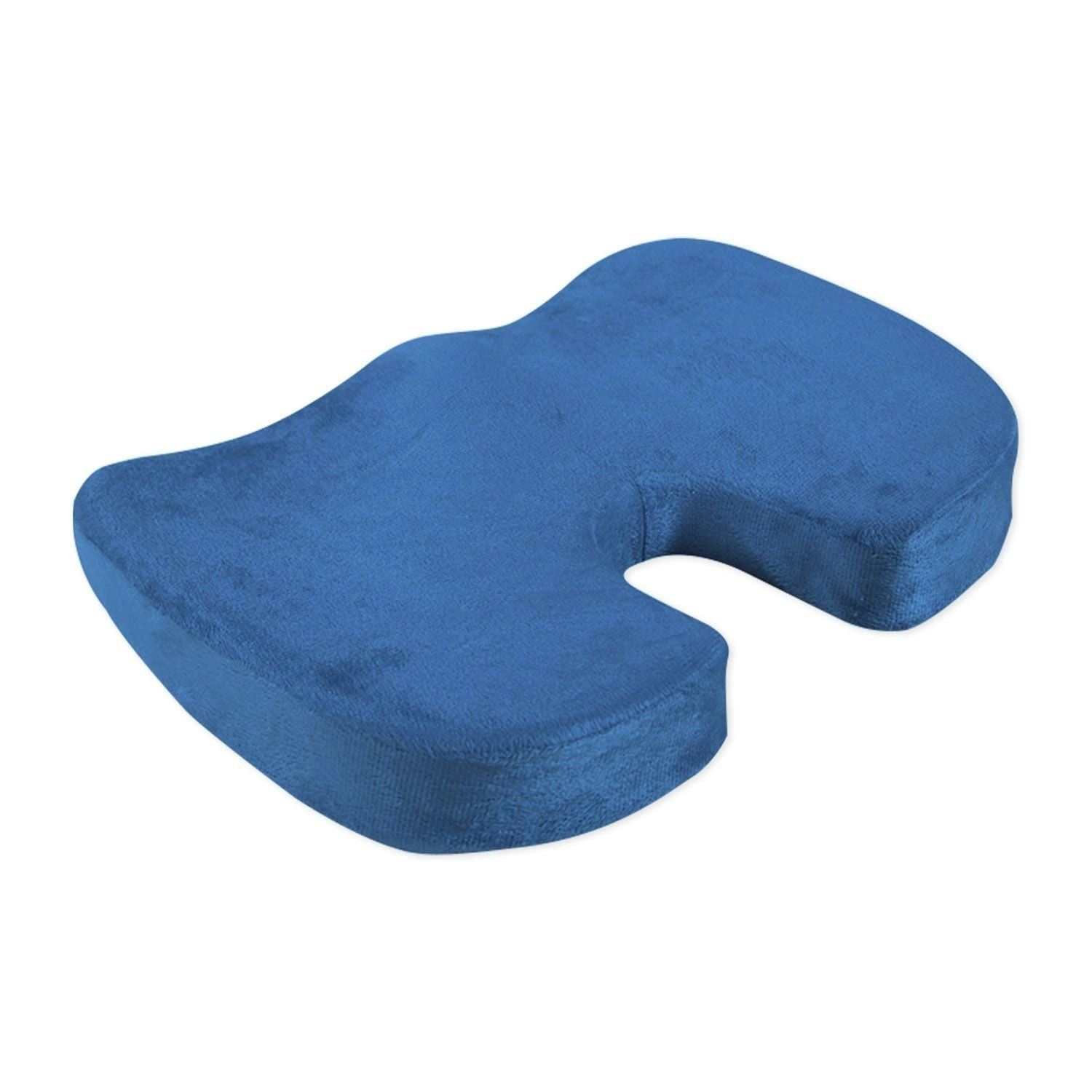 Gominimo Premium Quality Memory Foam Seat for Home Office U-Shape Navy Blue