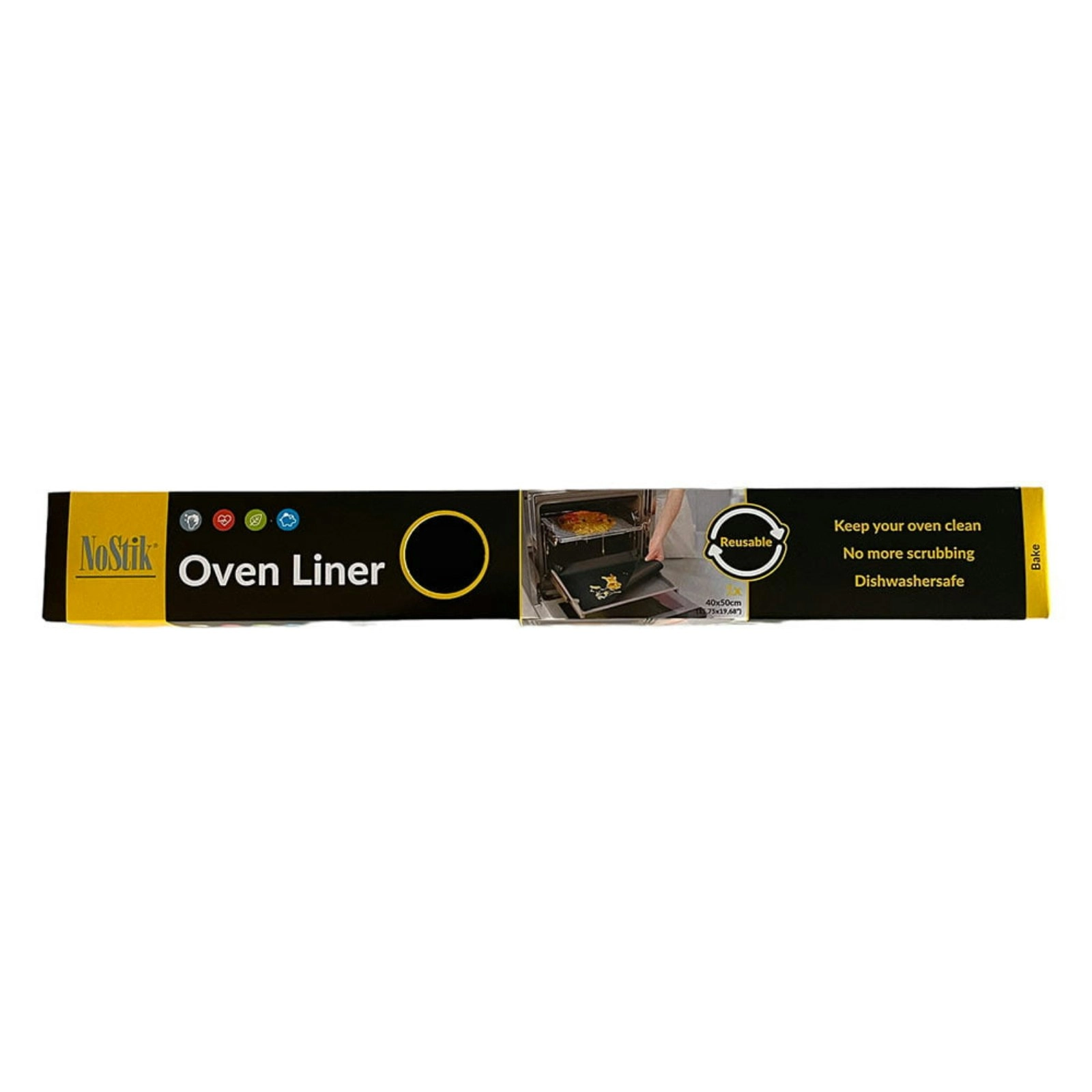 NoStik Oven Protector Heavy Duty Value Oven Clean - Black