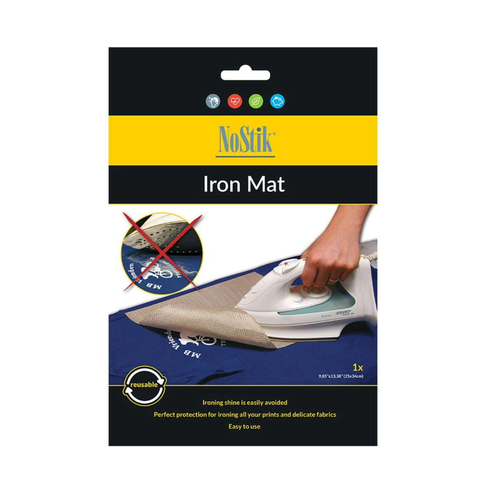 NoStik Iron Mat Protects Delicate Fabrics From Ironing Shine High Quality Paper