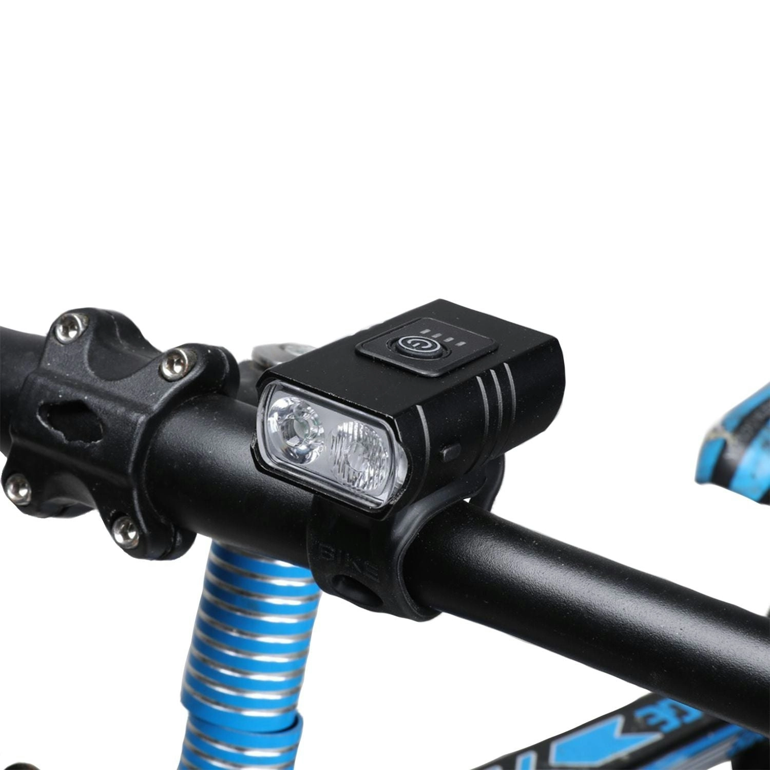 Kiliroo USB Rechargeable Bicycle Bike Light with Tail Light Waterproof 2 Bulbs