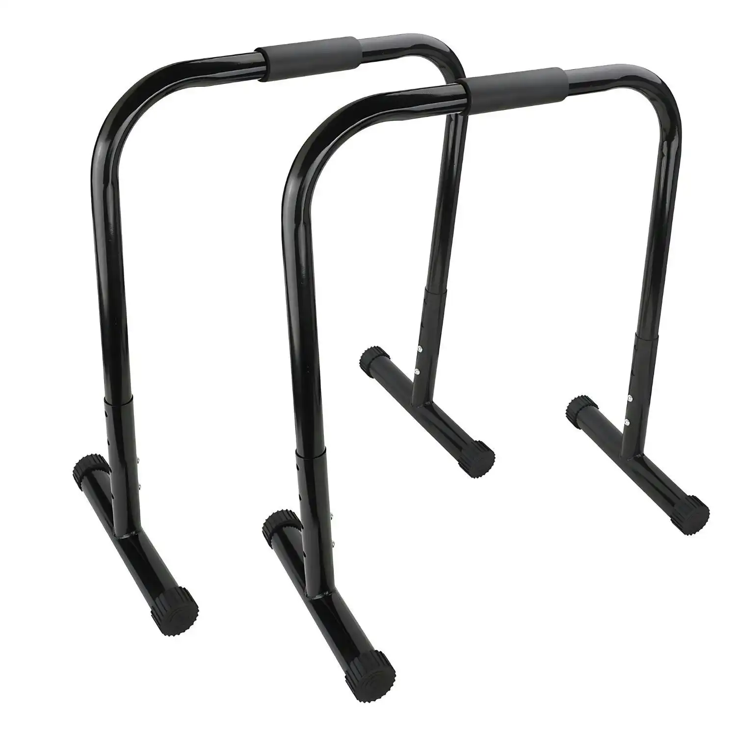 2pcs Verpeak Adjustable Dipping Station Chin-up Pull-up Push-up Equipment Parallel Bar - Black