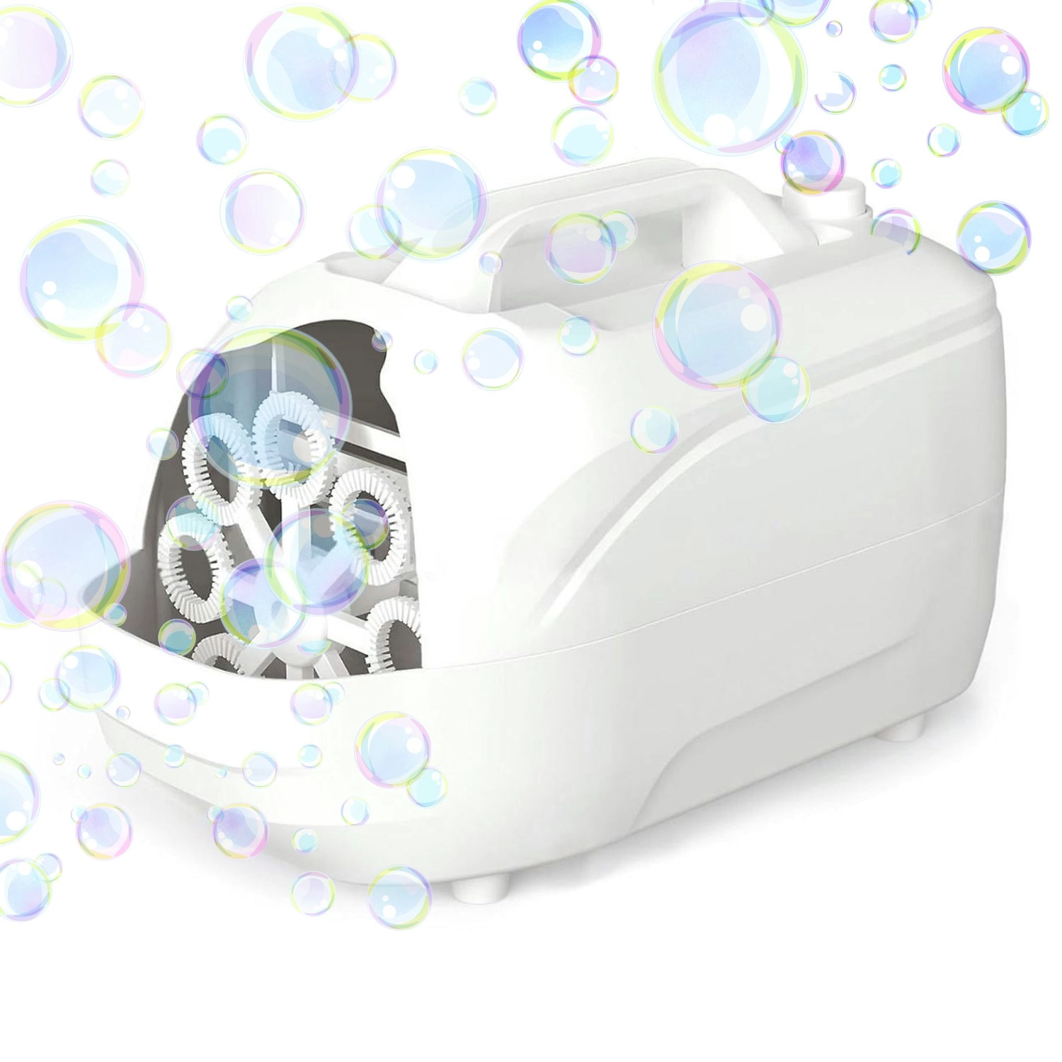 Gominimo Bubble Machine Outdoor Bubble Blaster 7 holes Rechargeable