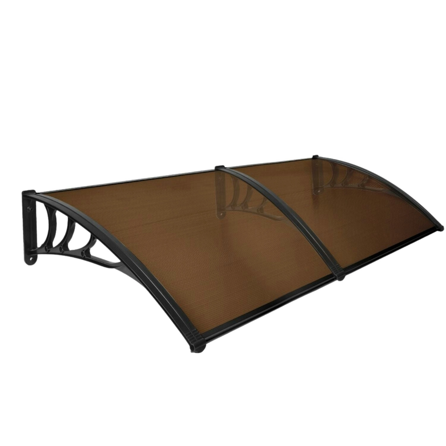 Noveden Window Door Awning Canopy Outdoor UV Patio Rain Cover 2.4M Type 1 Brown