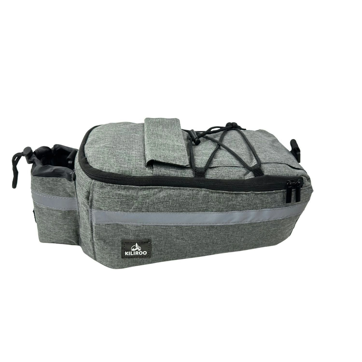 Kiliroo Insulated Cooler Bag Bike Bag Waterproof Foldable Bicycle Bag 10L Grey