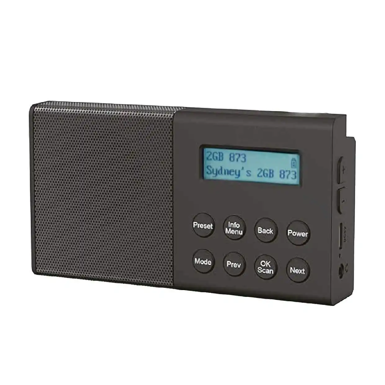 Laser Portable DAB+ FM Radio & Bluetooth Speaker - Compact Music Player