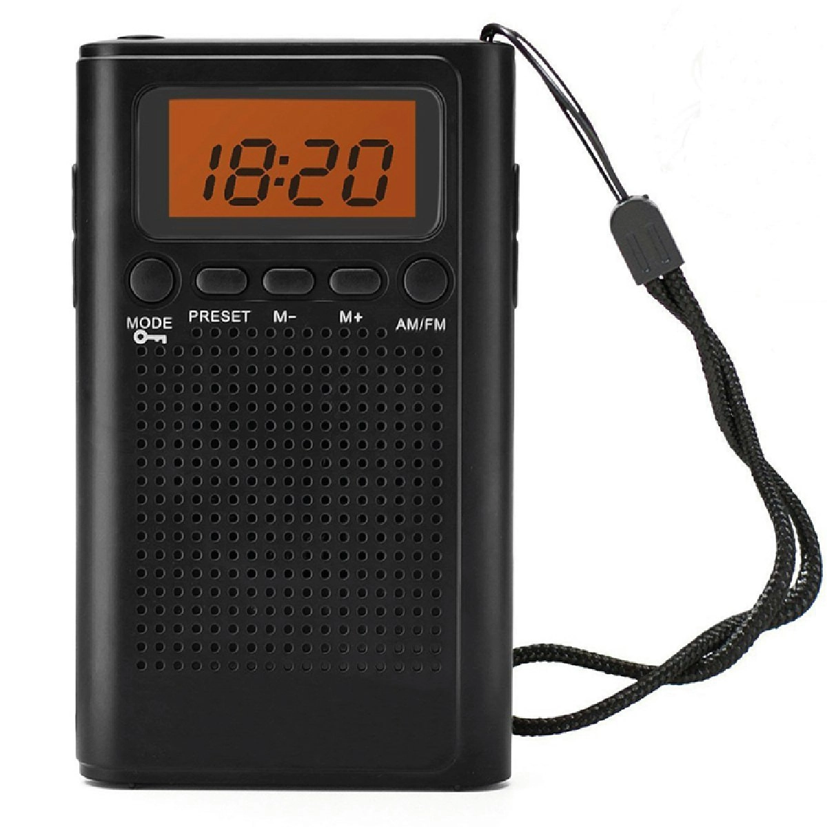 Laser Pocket Digital AM/FM Radio with LCD Display and Speaker