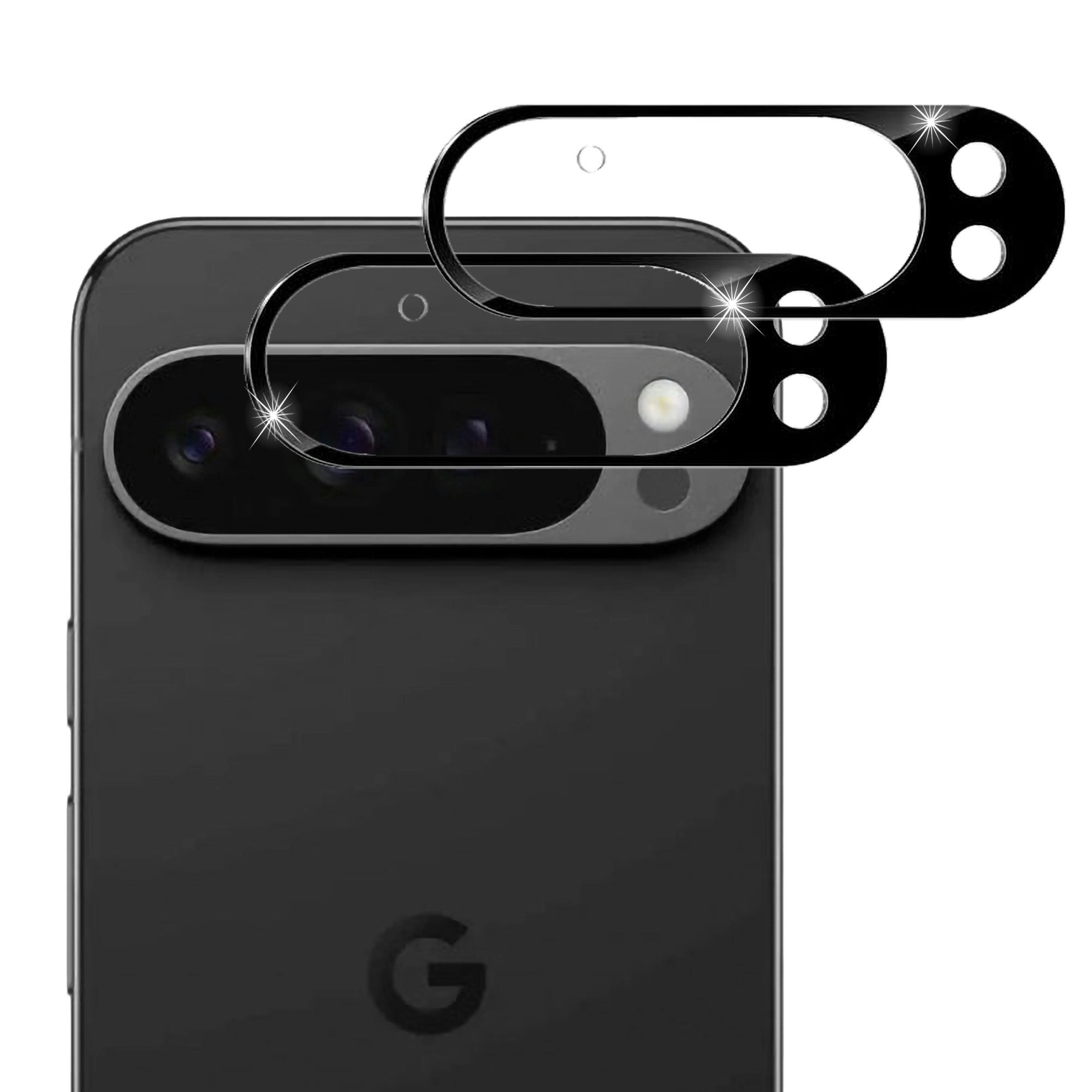 [2 Pack] MEZON Google Pixel 9 Pro XL Premium Full Coverage Camera Lens Tempered Glass (Pixel 9 Pro XL, Lens HD)