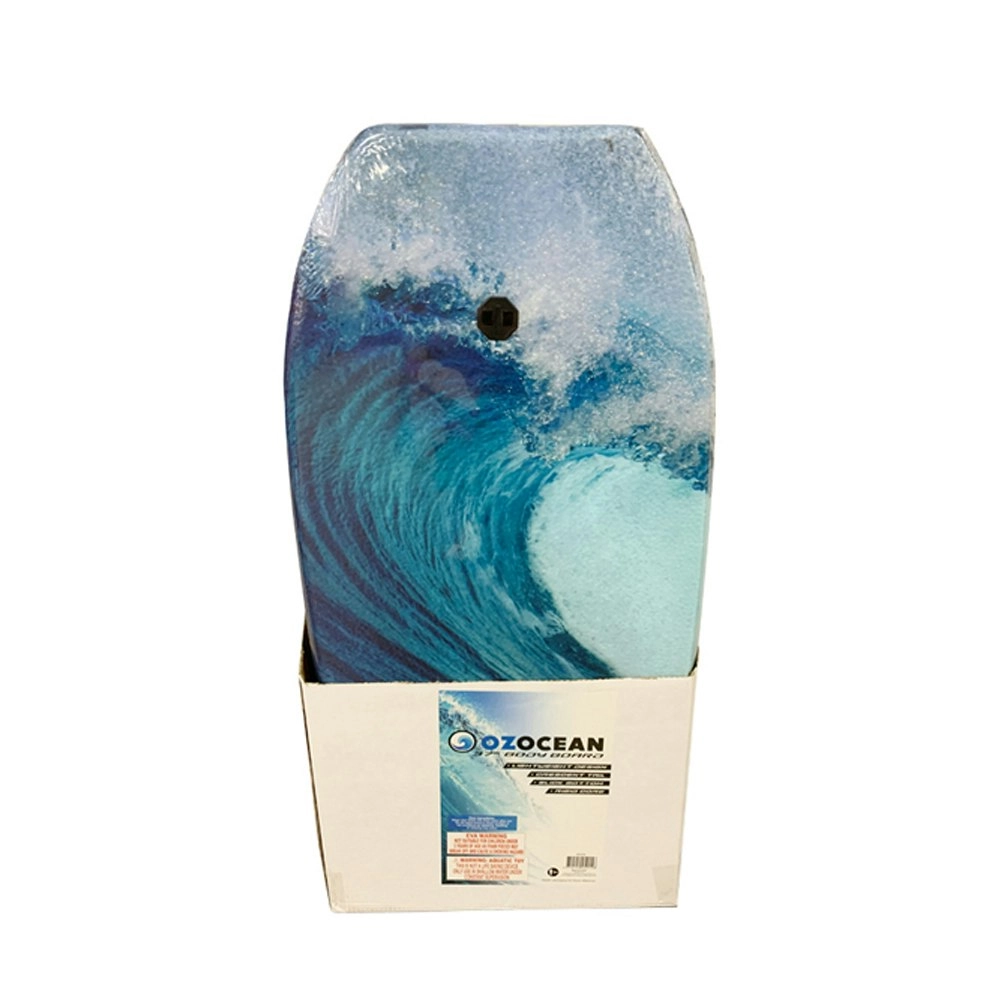 Oz Ocean Eps 82x48cm Bodyboard w/ Strap Beach Floater Kick Swim Board Assorted